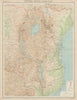 Colonial East Africa. Tanganyika Territory. Tanzania Kenya. THE TIMES 1922 map