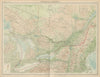 Southern Ontario & Quebec. Canada. THE TIMES 1922 old antique map plan chart