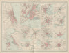 US & Canadian city plans. Chicago New York San Francisco. TIMES 1922 old map