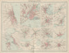 US & Canadian city plans. Chicago New York San Francisco. TIMES 1922 old map