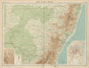 New South Wales. Relief railways. Sydney. Commonwealth territory. TIMES 1922 map
