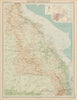 Eastern Queensland & Great Barrier Reef. Relief railways Brisbane TIMES 1922 map