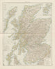 Scotland. THE TIMES 1900 old antique vintage map plan chart
