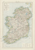 Ireland. THE TIMES 1900 old antique vintage map plan chart