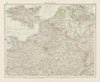 France (North). Paris environs. THE TIMES 1900 old antique map plan chart
