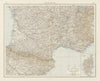 France (South). THE TIMES 1900 old antique vintage map plan chart