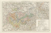 Thuringian States. THE TIMES 1900 old antique vintage map plan chart