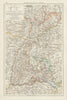 Grand-Duchy of Baden. THE TIMES 1900 old antique vintage map plan chart