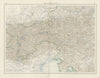 Eastern Alps. Austrian, Bavarian, Italian & Julian Alps. Tyrol. TIMES 1900 map