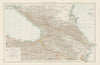 The Caucasus. Georgia Armenia Azerbaijan Russia Turkey Iran. THE TIMES 1900 map