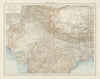 India North. British French Portuguese Native states. THE TIMES 1900 old map