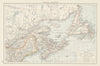 Canada, Eastern. Gulf of St Lawrence. Maritime Provinces. THE TIMES 1900 map