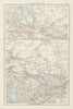Canada, Western. Manitoba postage stamp. Great Lakes. THE TIMES 1900 old map