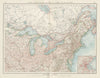 United States, North-Eastern & Canada, South East. Great Lakes. TIMES 1900 map