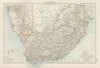 Colonial South Africa. Goldfields. Bechuanaland. Cape Colony. THE TIMES 1900 map