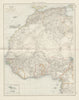 Colonial Africa North-West. British French. Nigeria Sahara. THE TIMES 1900 map