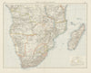 Colonial Southern Africa. British Portuguese German. Madagascar. TIMES 1900 map