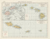 Polynesia. Fiji, Hawaiian & Samoan islands. Vanua/Viti-Levu. THE TIMES 1900 map