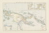 New Guinea & Papuan Archipelago. Solomon & Bismarck islands. THE TIMES 1900 map