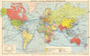 WORLD WAR 2. Nazi-occupied Europe. Japanese China/Asia. Vichy France 1942 map