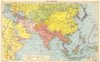 WW2 ASIA. Japanese-occupied China Indochina Philippines. Middle East 1942 map