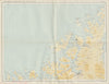 Norway Norge settlements. Hammerfest Alta. Finnmark Troms 48x62cm 1950 old map