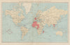 FRENCH EMPIRE Colonial Français. French West/Equatorial Africa &c 1929 old map