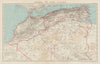 COLONIAL FRENCH NORTH AFRICA. Afrique du Nord. Politique. Political 1929 map