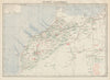 FRENCH MOROCCO ECONOMIC/RESOURCES Maroc Protectorat français economique 1929 map