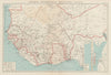 FRENCH WEST AFRICA. Afrique Occidentale Française. Saint-Louis, Senegal 1929 map