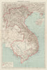 COLONIAL FRENCH INDOCHINA. Indochine française. Politique. Political 1929 map