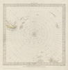 SOUTH POLE ANTARCTIC on Gnomonic Projection. To 45˚ S Latitude. SDUK 1844 map