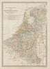 KINGDOM OF THE NETHERLANDS and Belgium. Provinces. Holland. SDUK 1844 old map