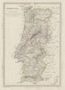 PORTUGAL. Algarve Alentejo Estremadura Beira Traz os Montes. SDUK 1844 old map