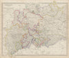 GERMANY DEUTSCHLAND.Holstein Hanover Mecklenburg Prussia Saxony SDUK 1844 map
