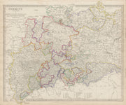 GERMANY DEUTSCHLAND.Holstein Hanover Mecklenburg Prussia Saxony SDUK 1844 map