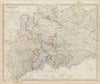GERMANY DEUTSCHLAND.Holstein Hanover Mecklenburg Prussia Saxony SDUK 1844 map