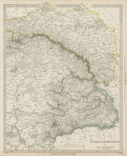 AUSTRIAN DOMINIONS.Galizia Eastern Hungary Transylvania Galicia SDUK 1844 map