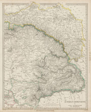 AUSTRIAN DOMINIONS.Galizia Eastern Hungary Transylvania Galicia SDUK 1844 map