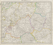 RUSSIA.Novgorod Tver Smolensk Vologda Iarolslav Moscow Vladimir SDUK 1844 map
