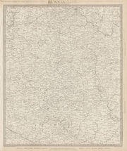 RUSSIA.Kalouga Kharkiv Ukraine Moskva Toula Kursk Riazan Voronej SDUK 1844 map