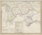UKRAINE MOLDOVA Podolia Bessarabia Kherson Taurida Crimea Kiev. SDUK 1844 map