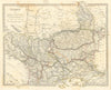 BALKANS. Northern Ottoman provinces. Albania Wallachia Bulgaria. SDUK 1844 map