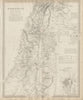 PALESTINE. Hauran. Israel Jordan Syria Lebanon Jerusalem city plan SDUK 1844 map