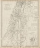 PALESTINE. Hauran. Israel Jordan Syria Lebanon Jerusalem city plan SDUK 1844 map