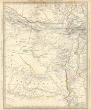 BUKHARA KABUL & BALUCHISTAN.Afghanistan Khorassan Sinde Pakistan SDUK 1844 map