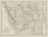 INDIA SOUTH.Madras (Chennai) Presidency & Mysore.Canara Carnatic SDUK 1844 map