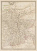 BENGAL BANGLADESH. Chittagong Chotogram Sikkim Bhutan Meghalaya. SDUK 1844 map
