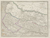 NEPAL & NORTHERN INDIA. Oude (Awadh) to Allahabad. Gorkha. Bihar. SDUK 1844 map