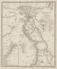EGYPT & Nile valley. Pyramids monuments. Slave market. SDUK 1844 old map